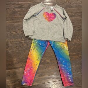 Little Mass Rainbow Splash Leggings
